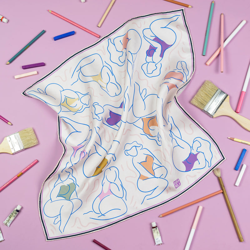 Art School Light Silk Neckerchief
