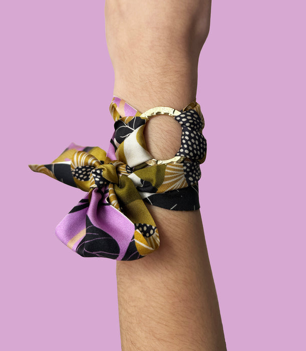 Rosie's Garden silk twilly