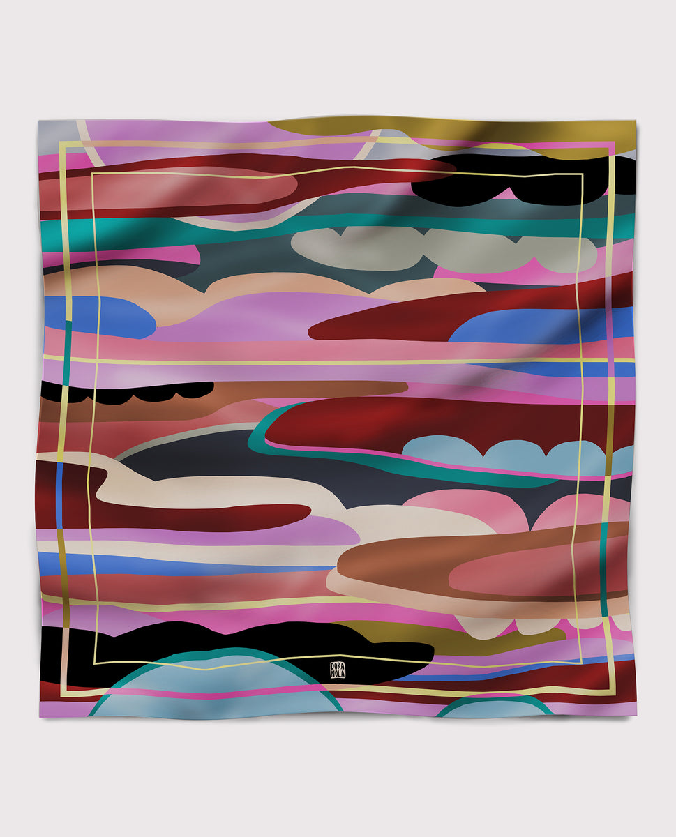 Foulard en soie Prism 90