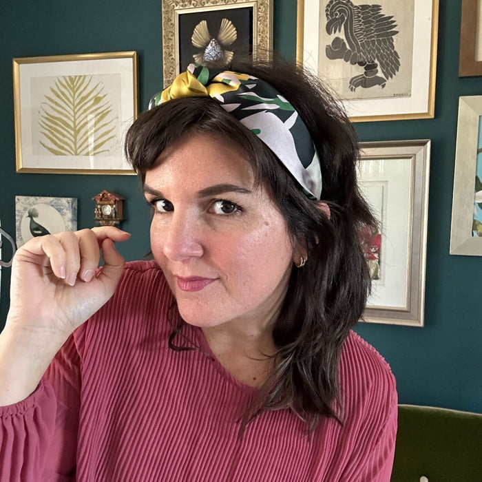 Trompe l'oeil Silk Headband