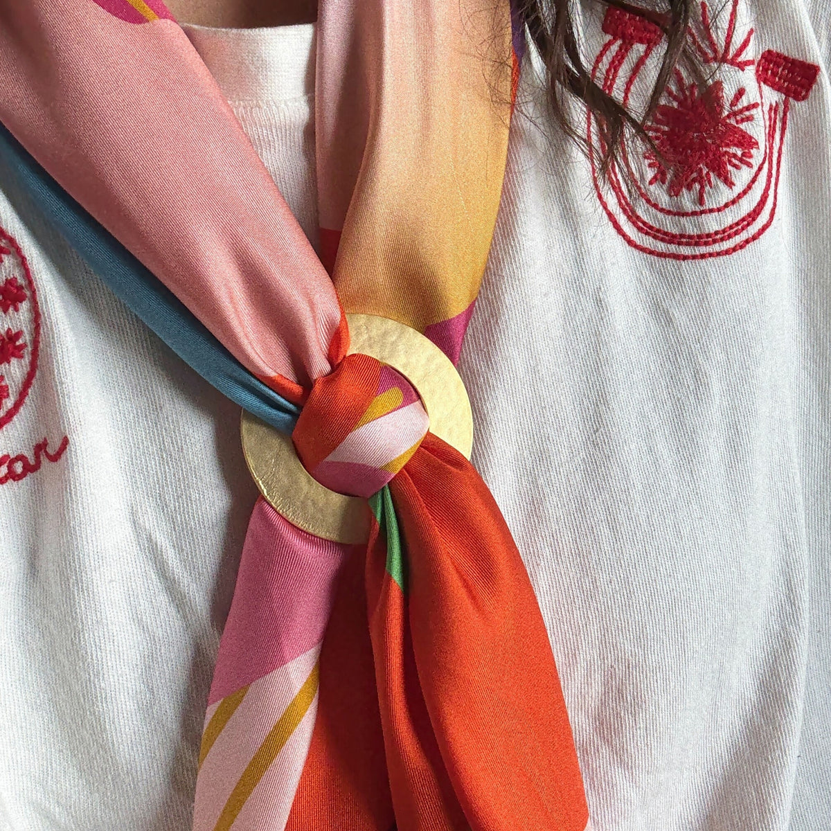 Anneau à foulard épais, grand
