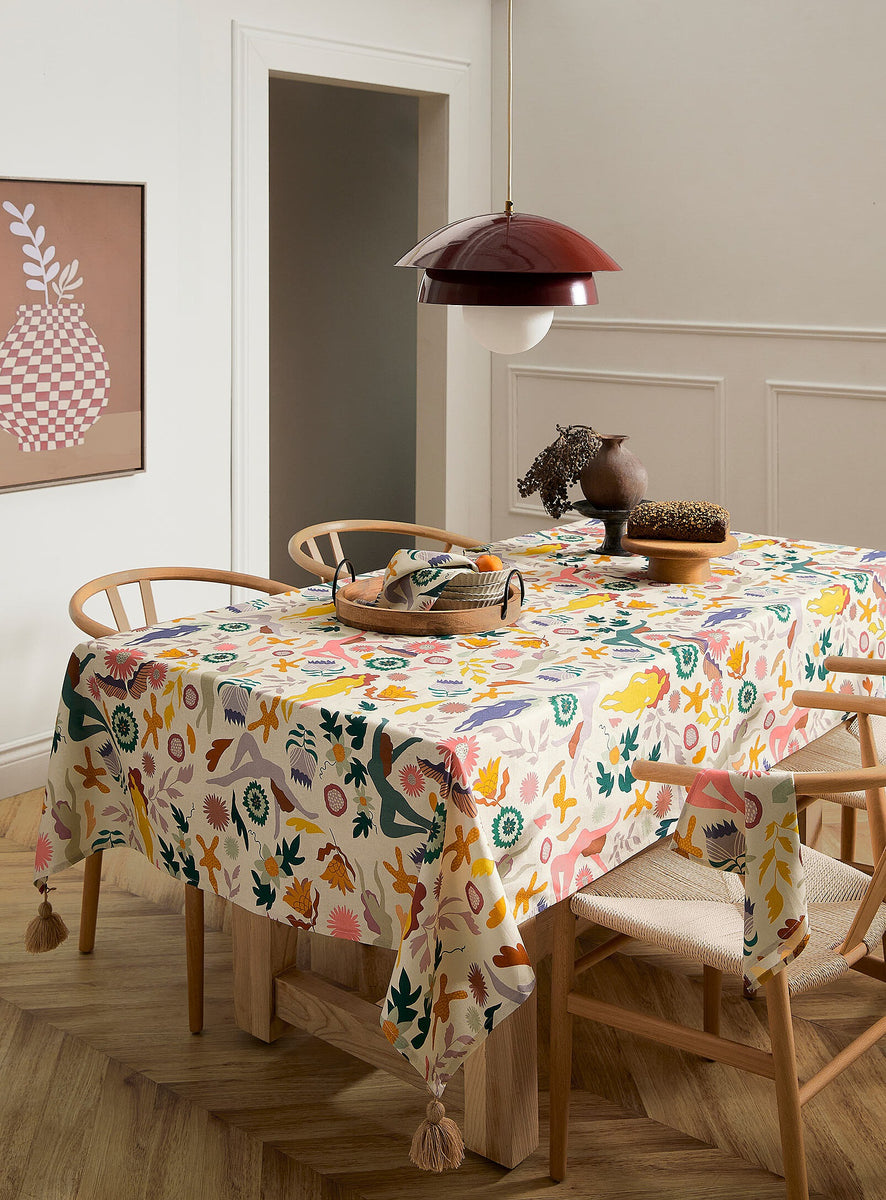 Nappe à pompons Nos Histoires