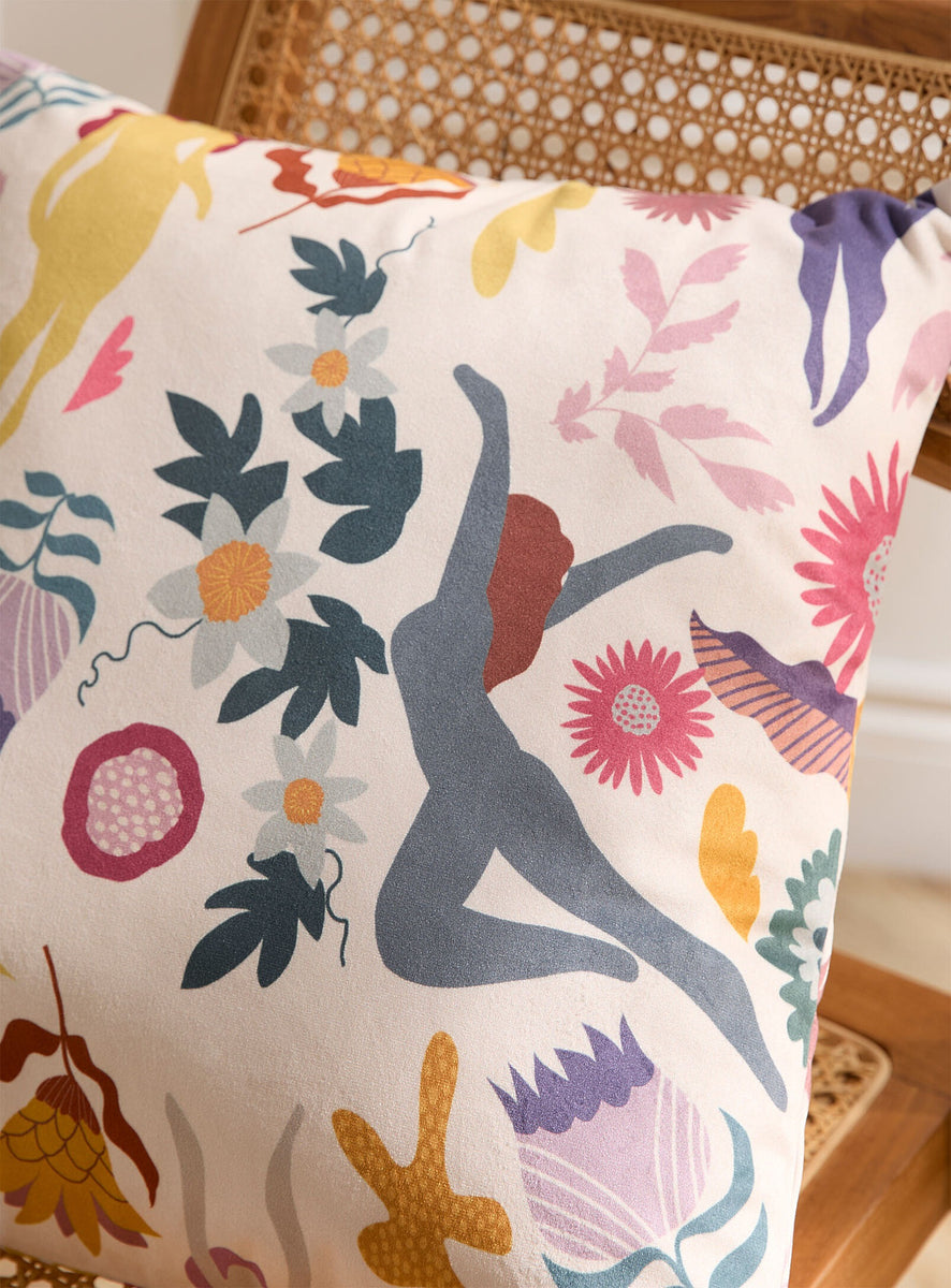 Coussin en velours Stories Light