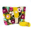 BLOOM, hand tufted satchel purse