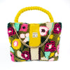 BLOOM, hand tufted satchel purse