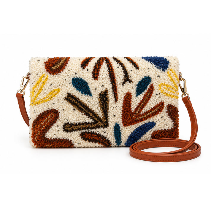 Flanelle Handmade Tufted Clutch Purse