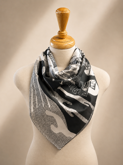 Montreal Sketch cotton Bandana