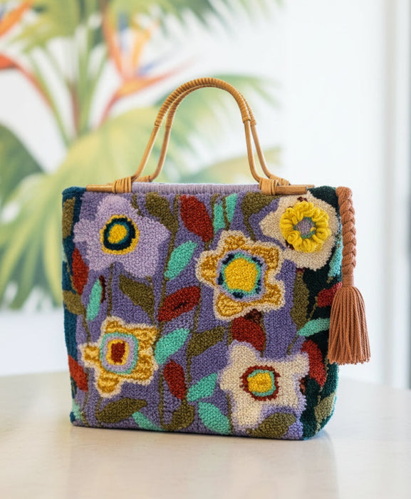 Lily - Extra Large Hand-Tufted Tote
