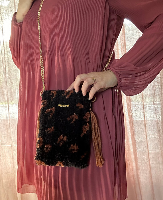 ROMY hand tufted hip bag