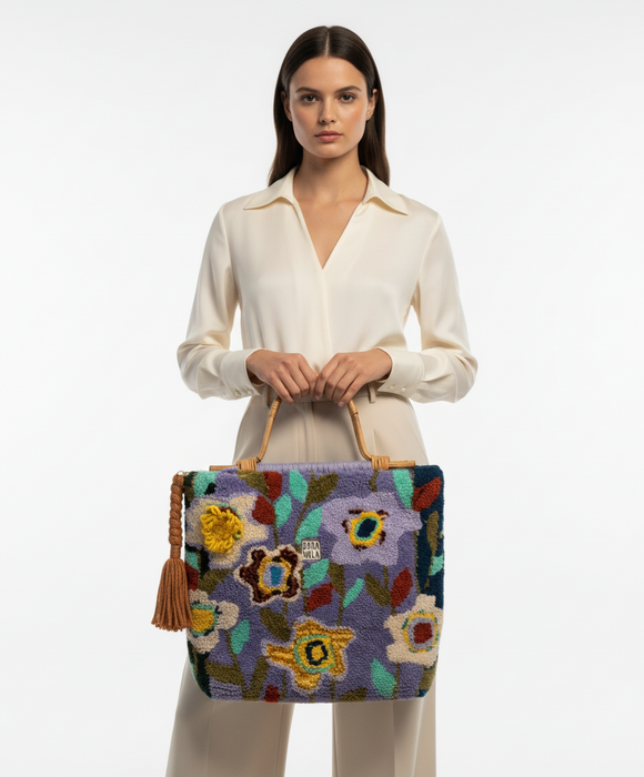 Lily - Extra Large Hand-Tufted Tote
