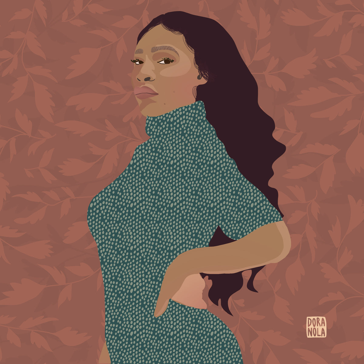 Serena Williams art portrait