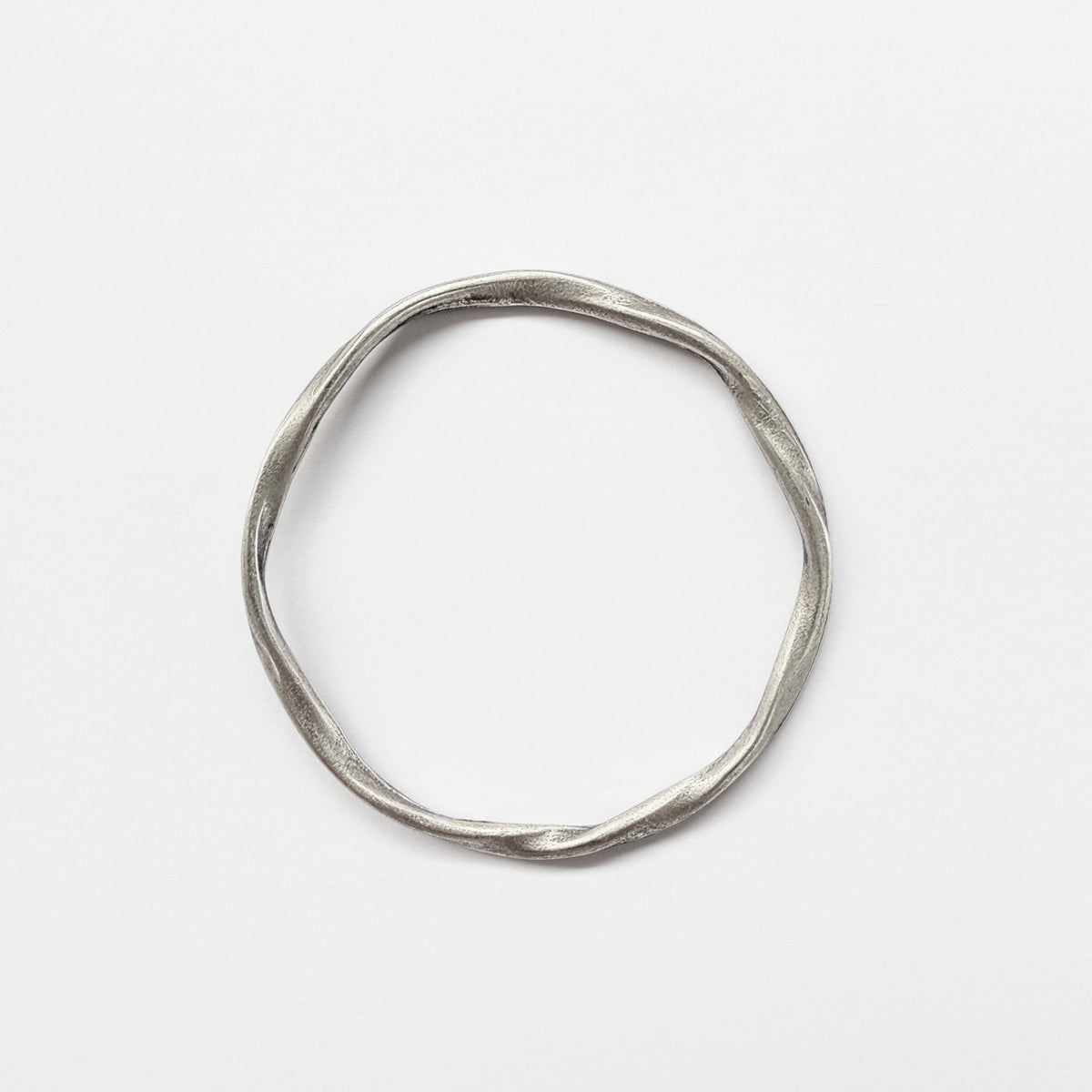 Twist Scarf Ring Silver