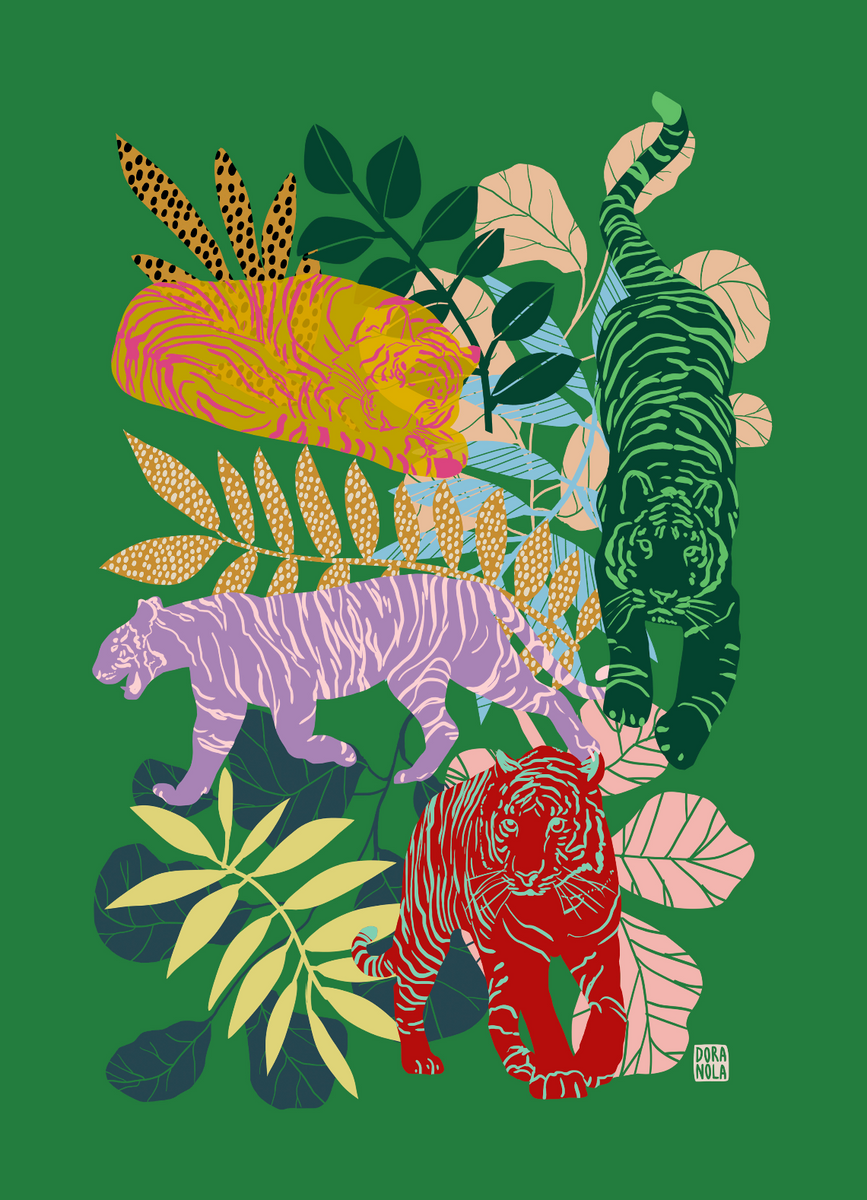 Tigre art print by Dora Nola