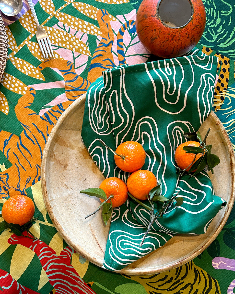 Nappe à pompons Tigresse