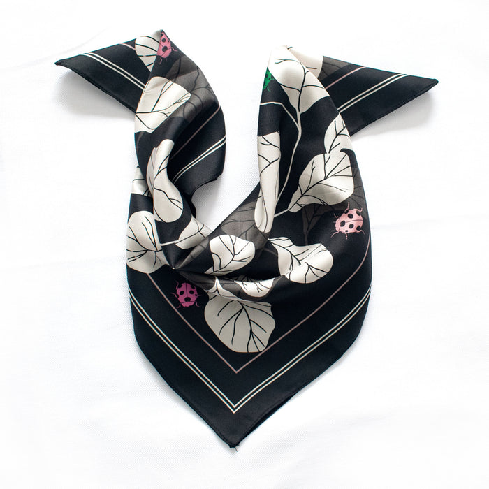 Black Fig Silk Neckerchief