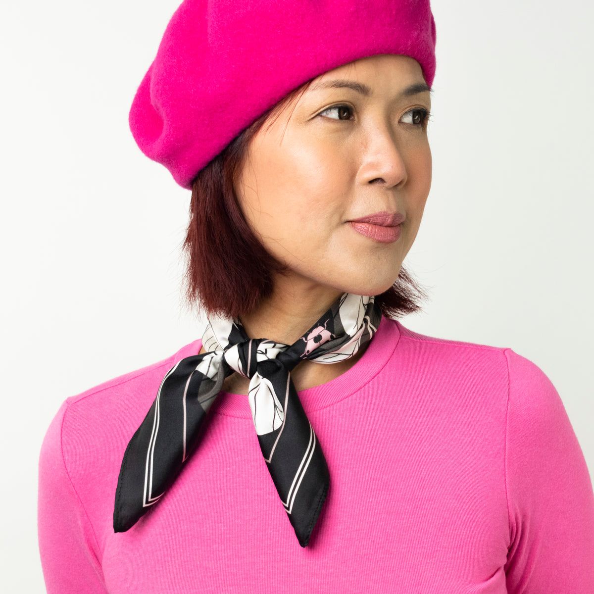 Black Fig Silk Neckerchief