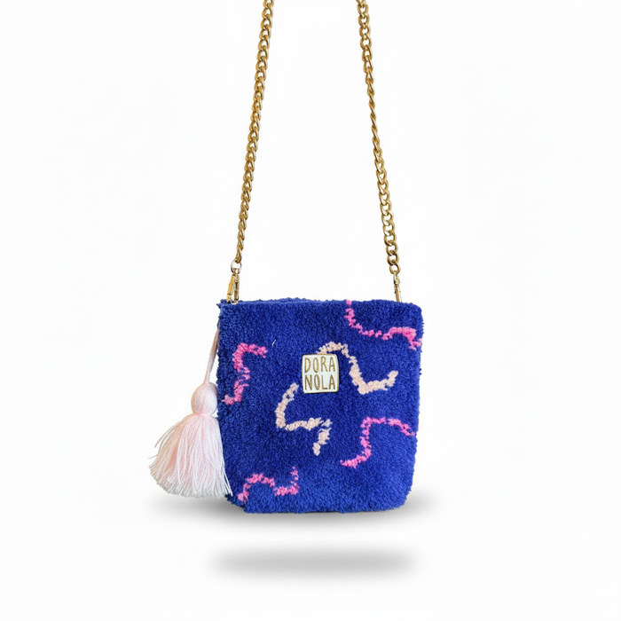 Dora Nola Cobalt Blue Mini Crossbody — Clean Centered Product Shot