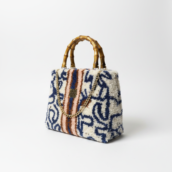 Dora Nola Tufted Bag Angle Shot