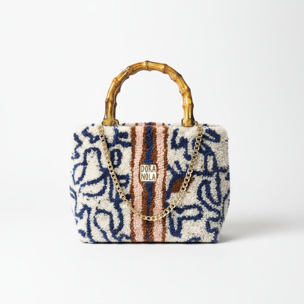 Dora Nola Tufted Bag Studio Photo