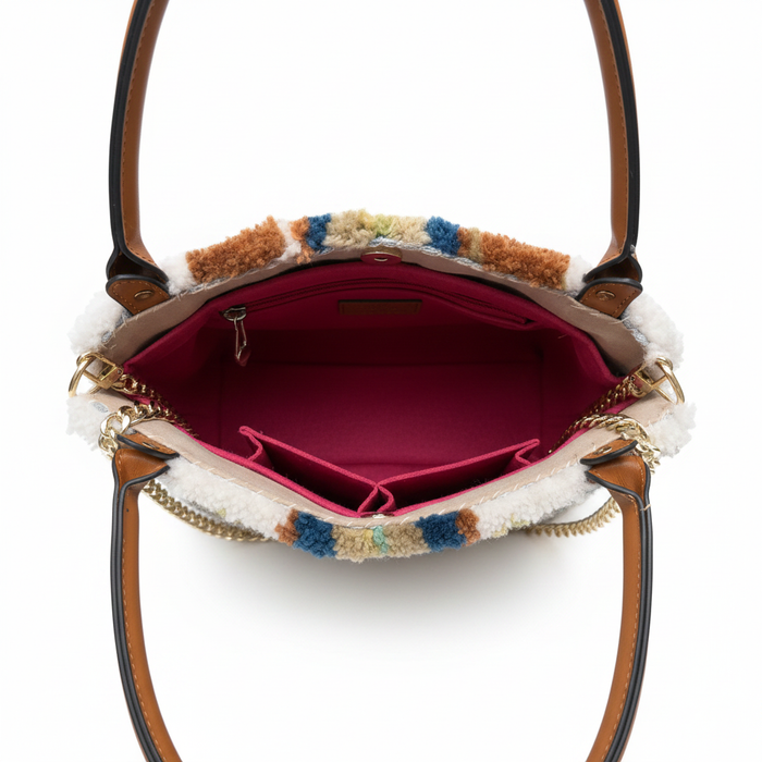 Dora Nola Tufted Handbag Interior Studio Photo