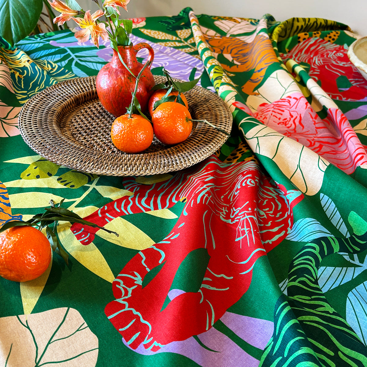 Nappe à pompons Tigresse