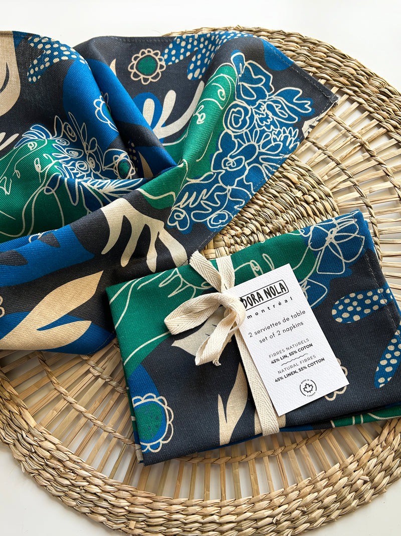2 Serviettes de table Midsummer