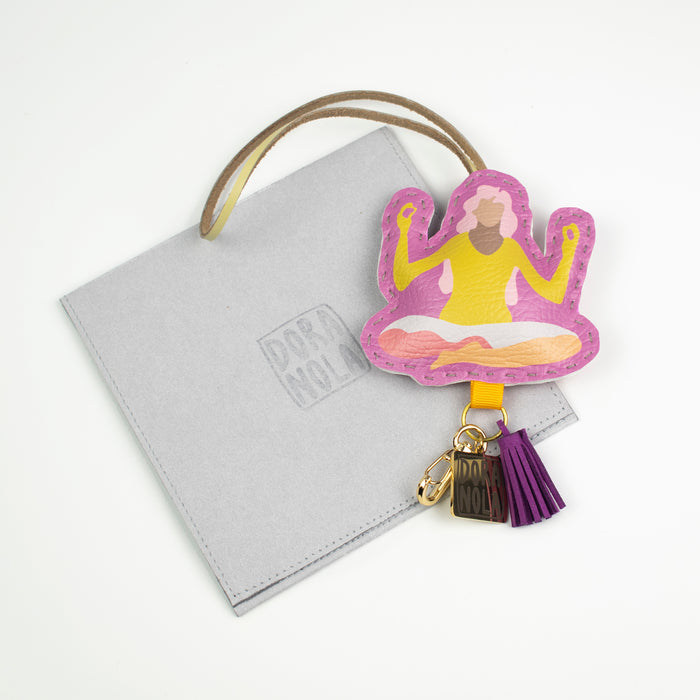 Handmade Bag Charm, Figure 5 (Namaste)