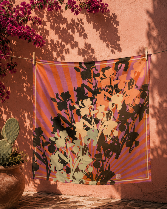 Ombres et Parfums Pink cotton bandana