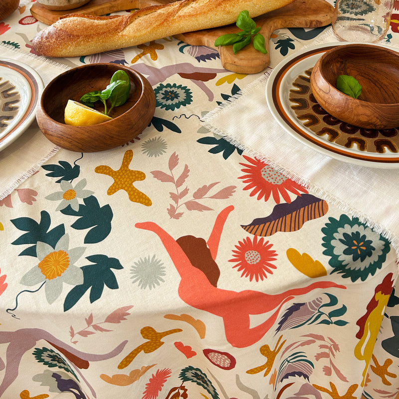 Nappe à pompons Nos Histoires