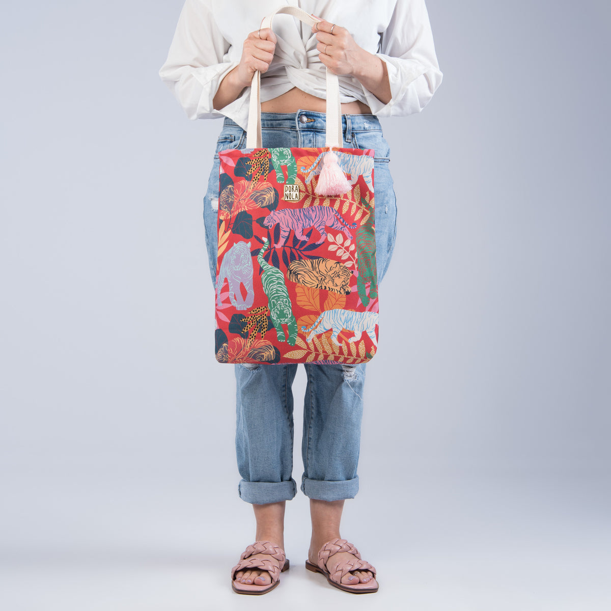 Tigress, Tote Bag with Tassel