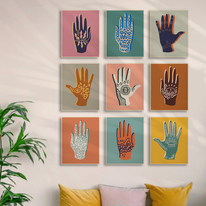 Hands Down - Full Series of 9 Art Prints