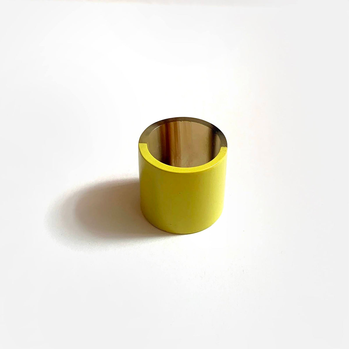 Anneau à Foulard Jaune et Naturel