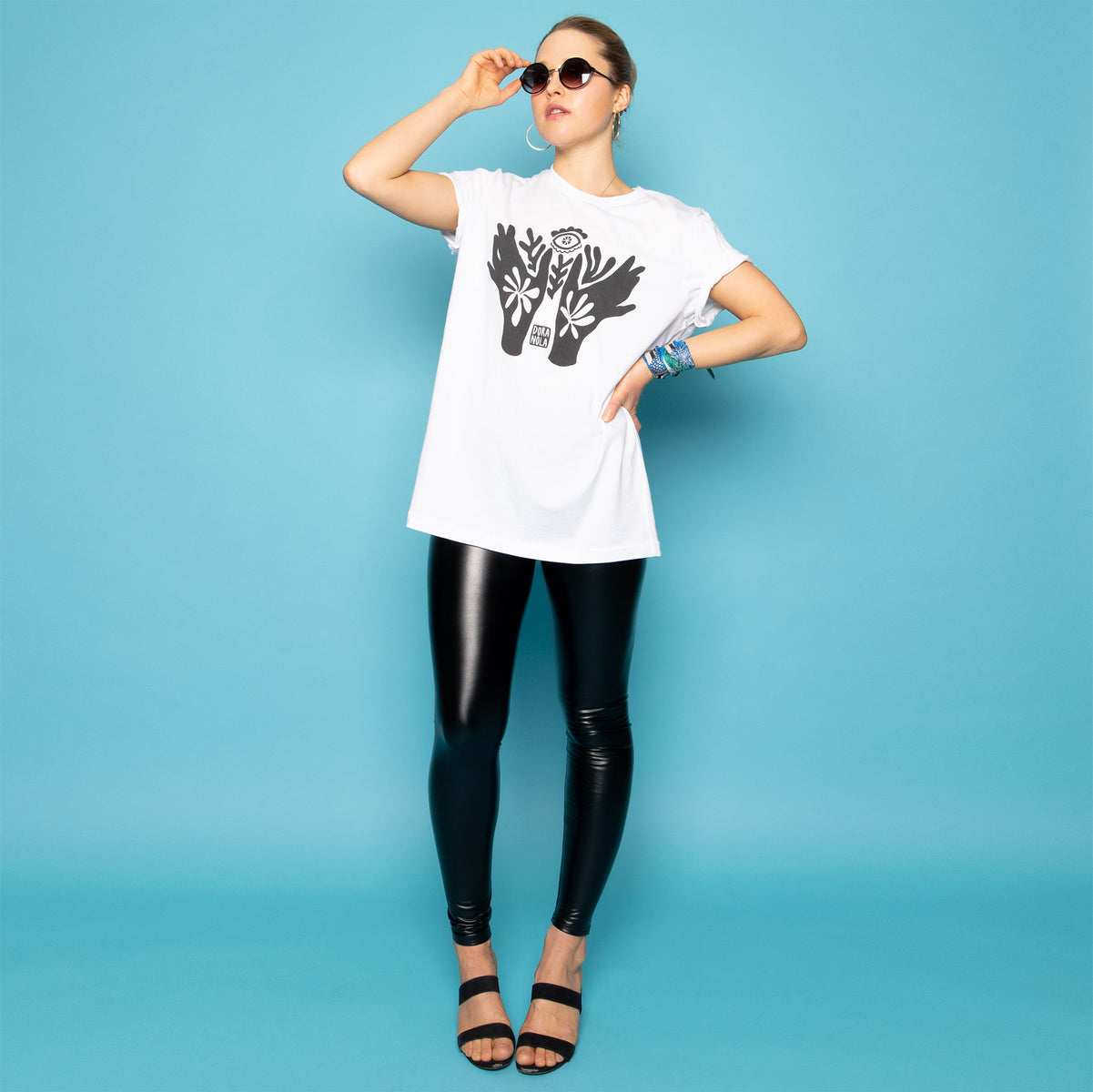 T-Shirt 'Racines du Changement' - Blanc