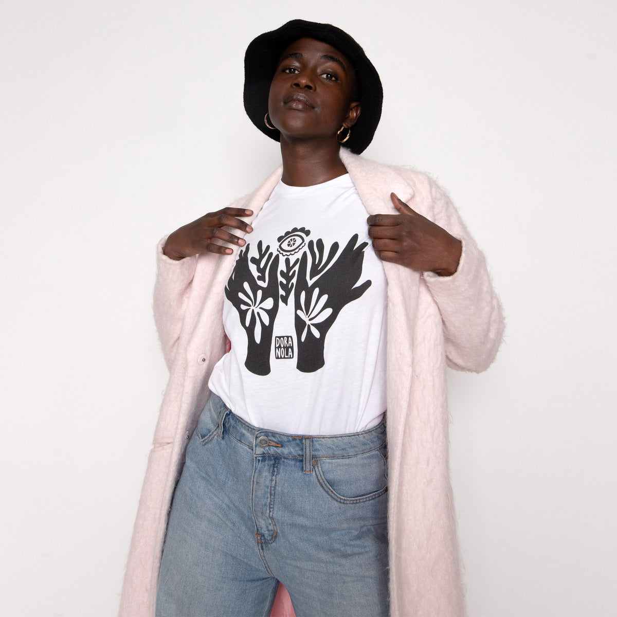 T-Shirt 'Racines du Changement' - Blanc