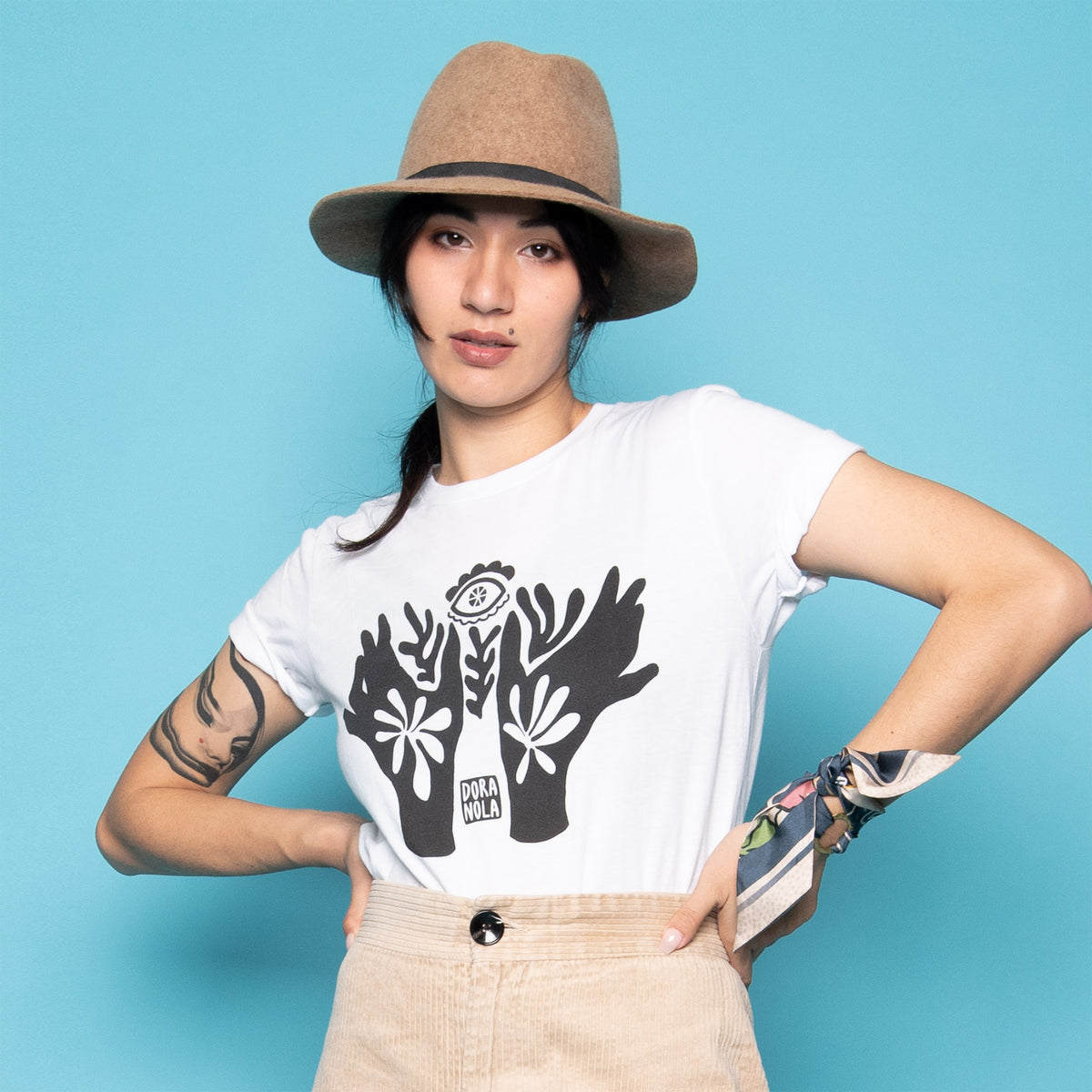 T-Shirt 'Racines du Changement' - Blanc