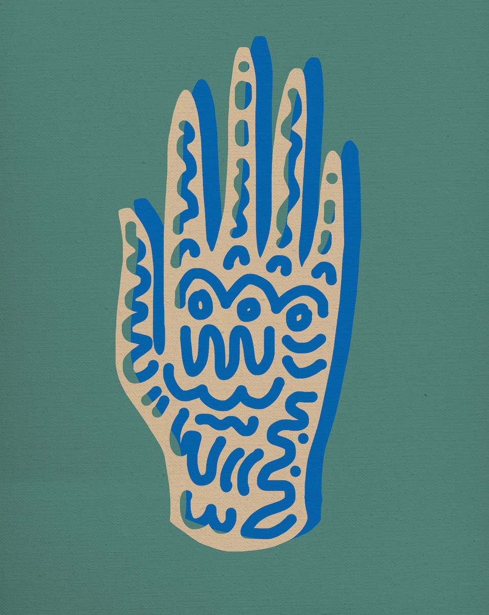 Hands Down Art Print - The Wave